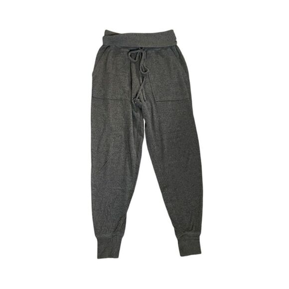 Aerie Heathered Jogger Knit Lounge Pants size XS Green Elastic Waistband Comfy - Picture 1 of 10